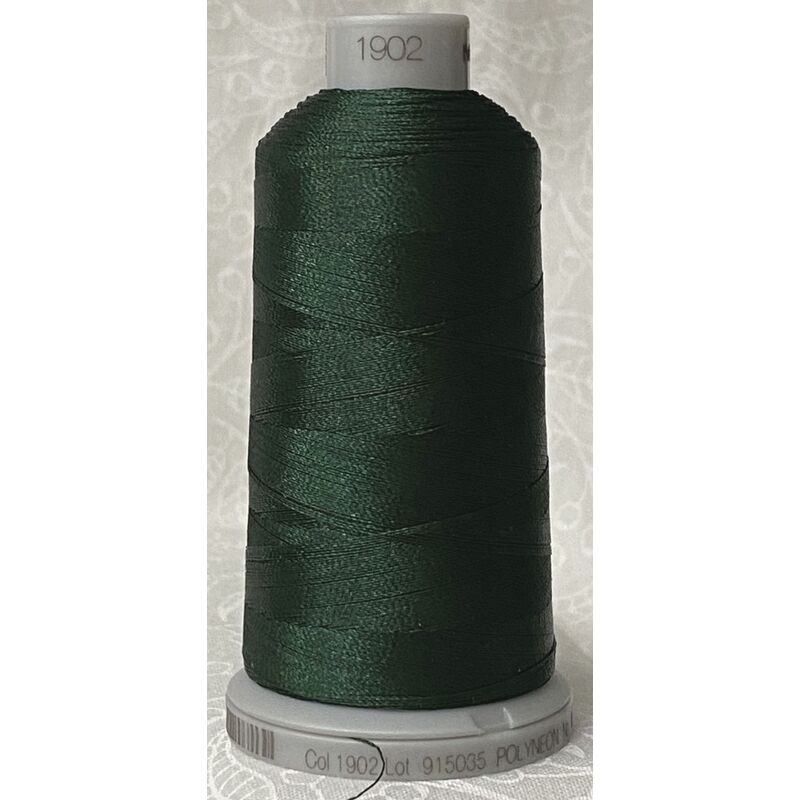 #1902 HUNTER GREEN 1000m Madeira Polyneon 40 Embroidery Thread