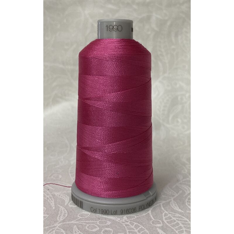 #1990 PINK ROSE 1000m Madeira Polyneon 40 Embroidery Thread