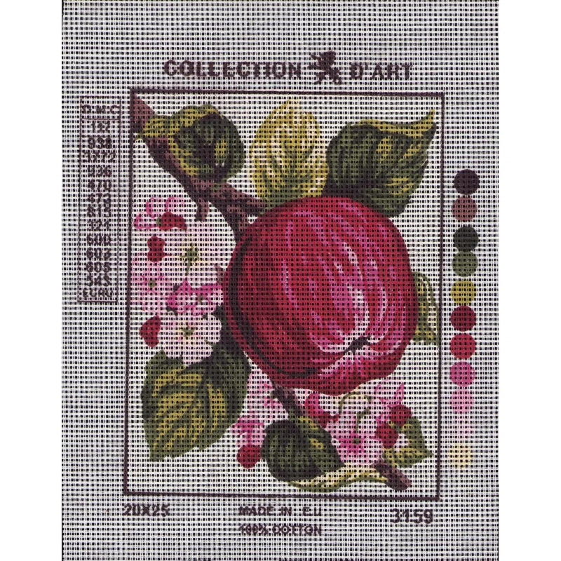 APPLE BLOSSOM Tapestry Design Printed On Canvas #3159