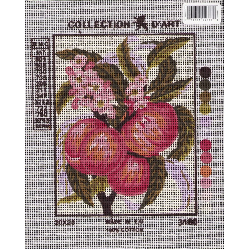 APPLES ON BRANCH Tapestry Design Printed On Canvas #3160