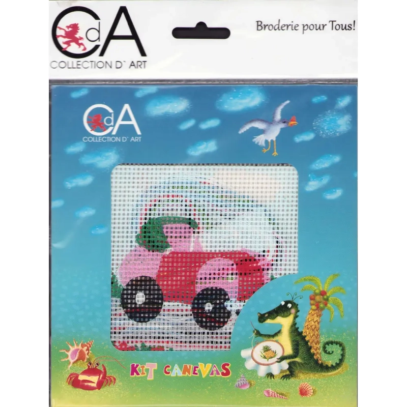 Collection D' Art Tapestry Kit, Car, 15cm x 15cm