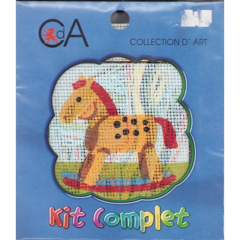 Collection D' Art Tapestry Kit, ROCKING HORSE, 15cm x 15cm