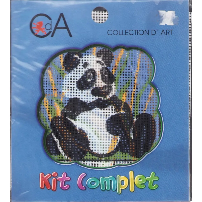 Collection D' Art Tapestry Kit, PANDA, 15cm x 15cm