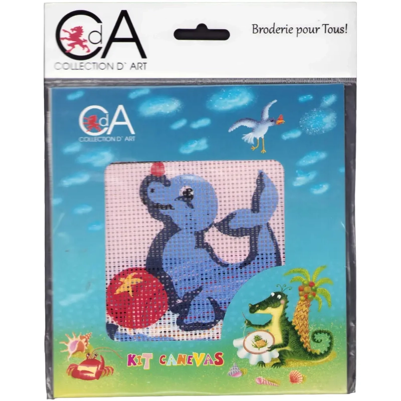 Collection D' Art Tapestry Kit, Seal, 15cm x 15cm