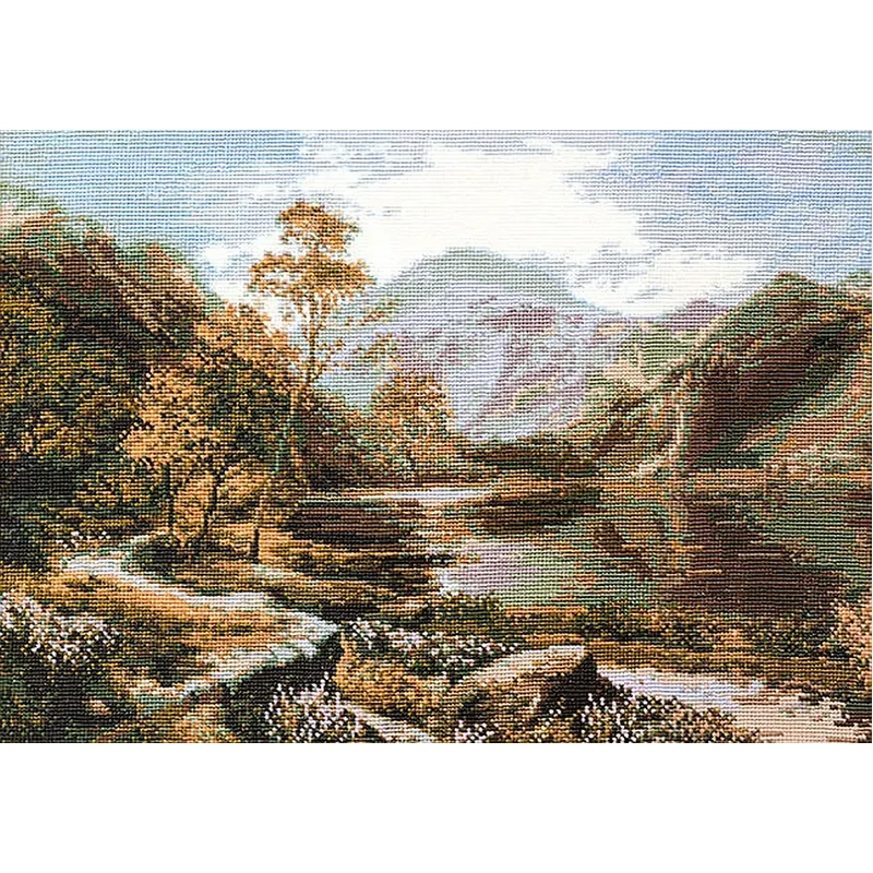 SCOTLAND LOCH LOMOND, Counted Cross Stitch Kit, 58cm x 40cm