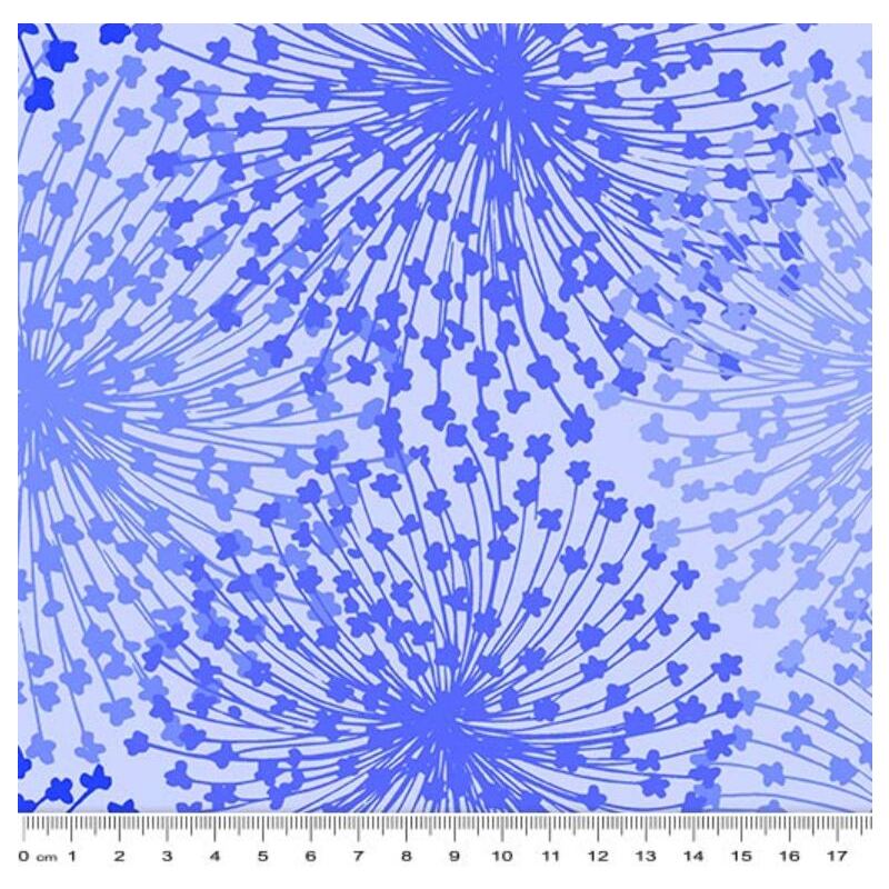 Dandelion Dreams Blue 66 Quilt Backing Fabric, 275cm wide, 100% Cotton