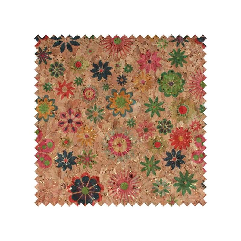 CORK Fabric, 18" x 15" Prepack, For Bags, Purses, Natural Groovy #1004