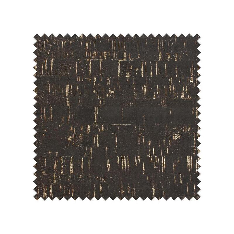 CORK Fabric, 50% Cork, 48% TC, 2% Glue, 18" x 15", Black-Gold Prepack