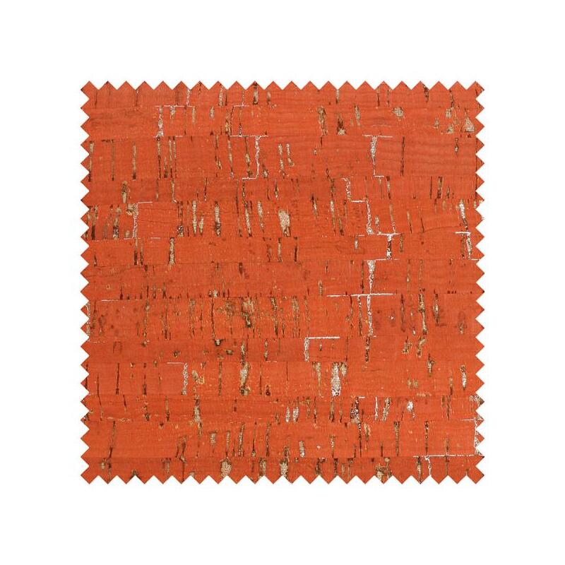 CORK Fabric, 50% Cork, 48% TC, 2% Glue, 18" x 15", Red-Silver Prepack