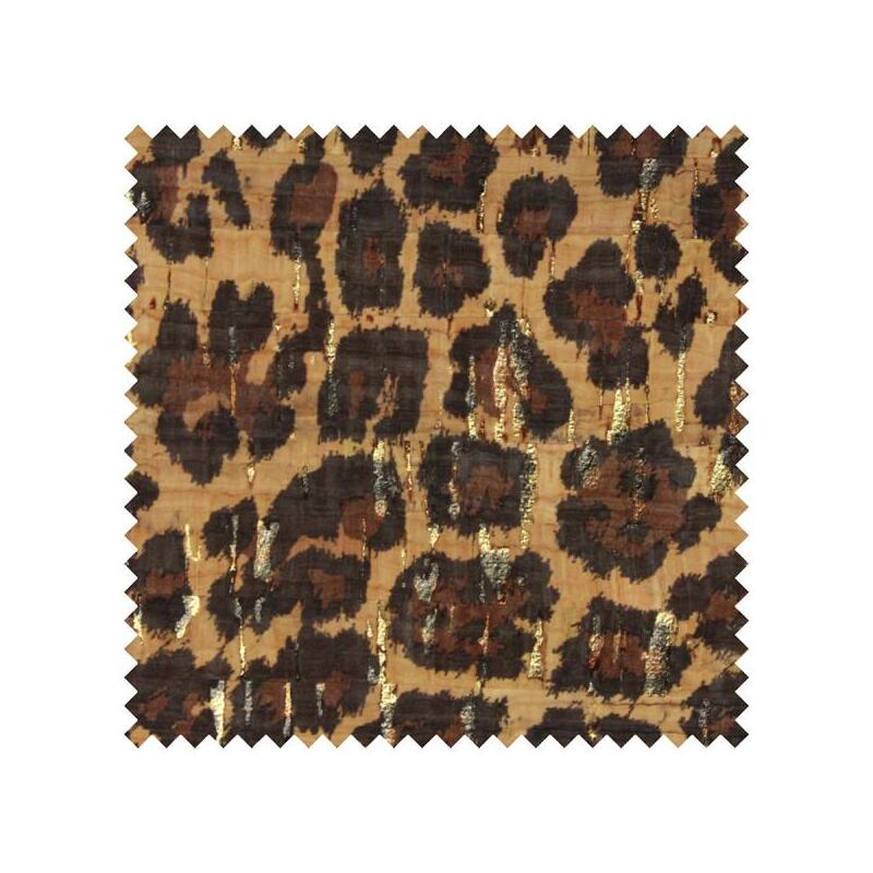 CORK Fabric, 18" x 15" Prepack, For Bags, Purses, 1015 Leopard