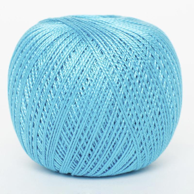 DMC PETRA Thread Size 3 #53845 BRIGHT TURQUOISE Crochet & Knitting Cotton 100g Ball