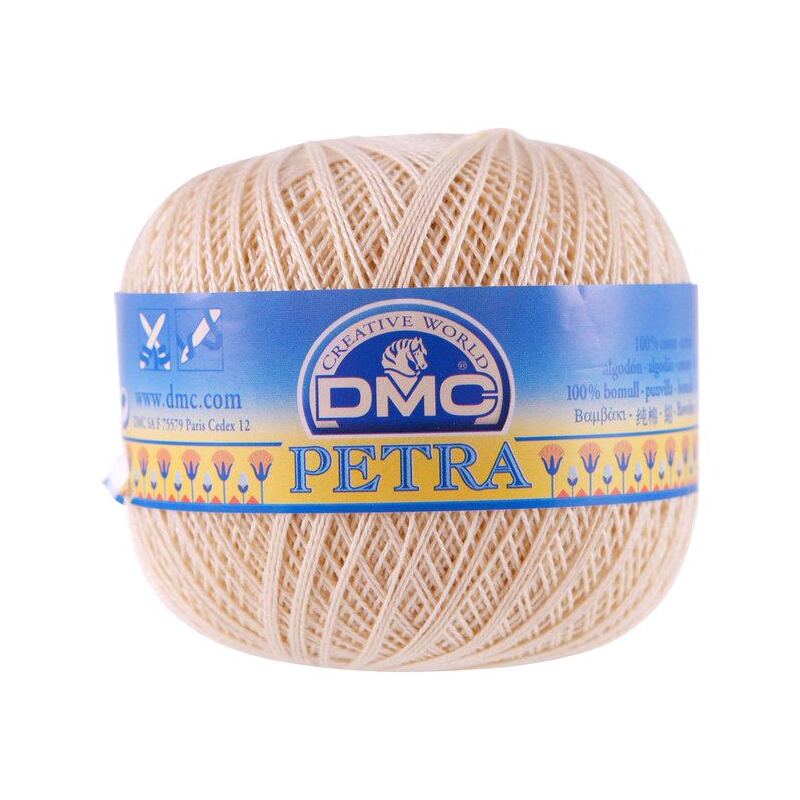 DMC PETRA Thread Size 3 #5818 PALE PEACH Crochet & Knitting Cotton 100g Ball