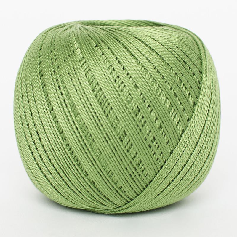 DMC PETRA Thread Size 3 #5905 PARROT GREEN Crochet & Knitting Cotton 100g Ball