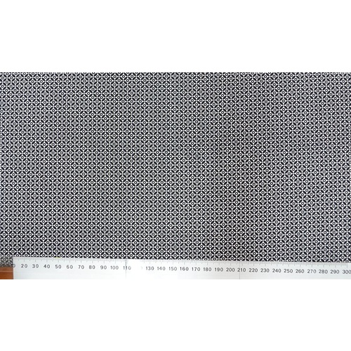 Cotton Fabric Per Metre, 110cm Wide, 9960.99 BLACK / WHITE