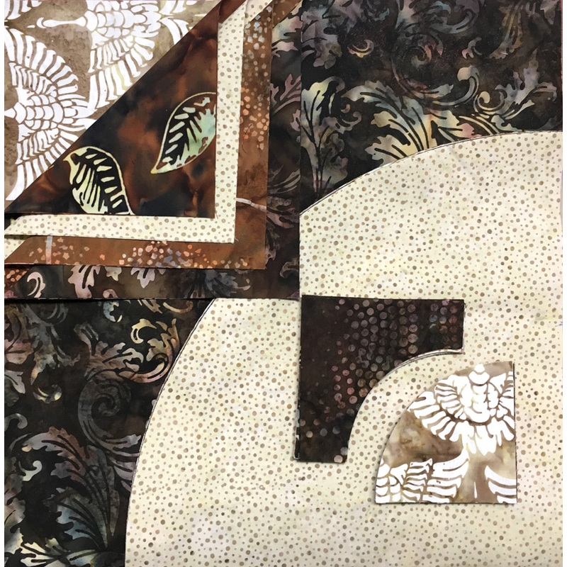 Cappuccino - Drunkards Path 12" Pre-Cuts by Matilda's Own, Quilt Kit