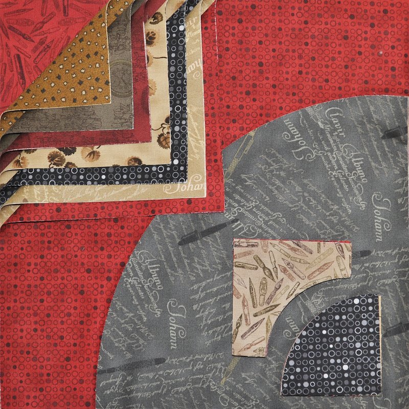 Stof 4518 - Drunkards Path 12" Pre-Cuts by Matilda's Own, Quilt Kit
