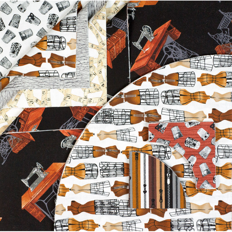 Sewing Kit - Drunkards Path 12" Pre-Cuts by Matilda's Own, Quilt Kit