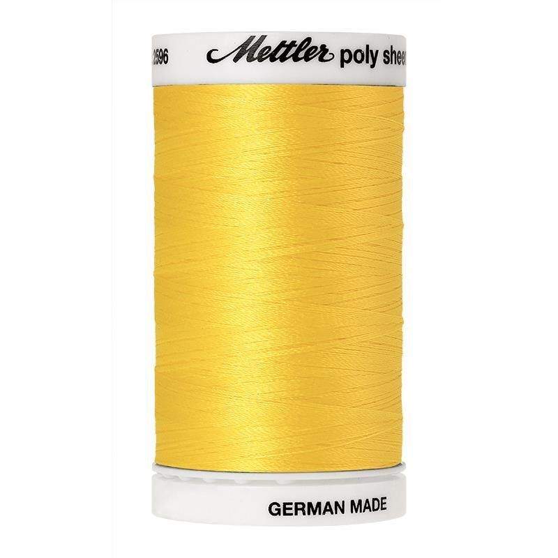 Mettler Poly Sheen #0310 YELLOW 800m Trilobal Polyester Thread