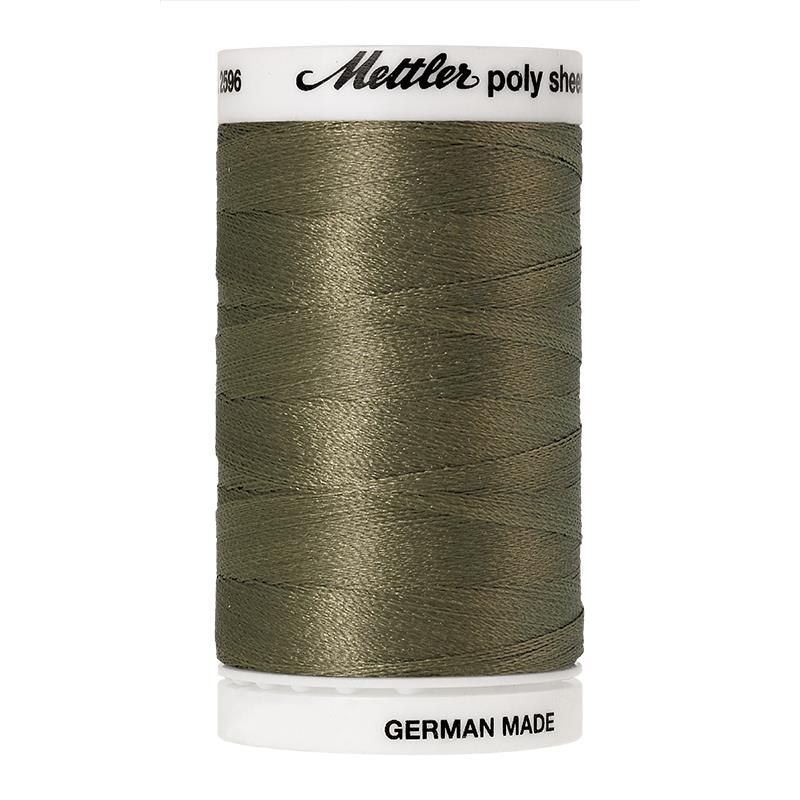 Mettler Poly Sheen #0453 ARMY DRAB GREEN 800m Trilobal Polyester Thread