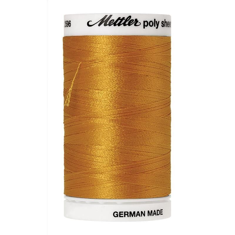 Mettler Poly Sheen #0704 GOLD 800m Trilobal Polyester Thread
