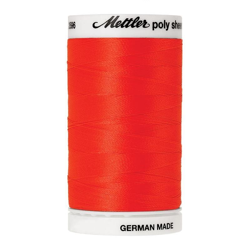 Mettler Poly Sheen #1306 DEVIL RED 800m Trilobal Polyester Thread