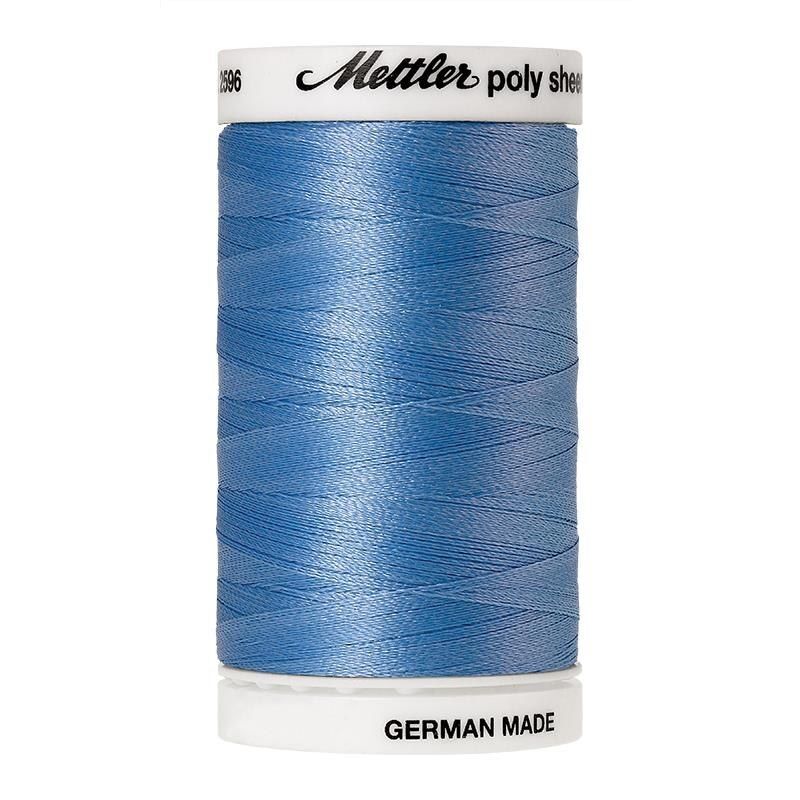 Mettler Poly Sheen #3820 CELESTIAL BLUE 800m Trilobal Polyester Thread