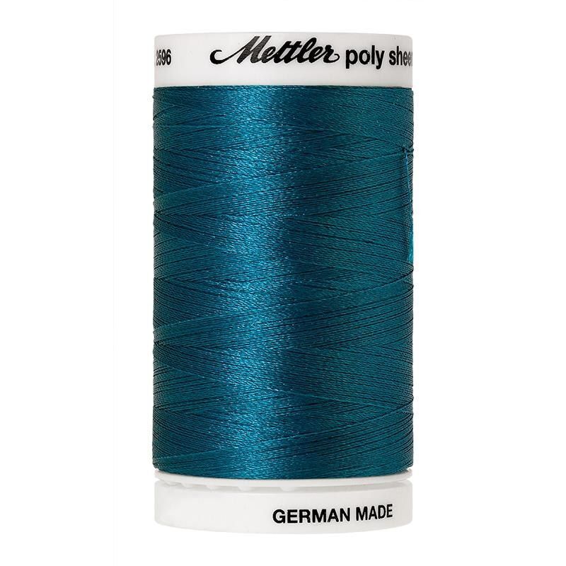 Mettler Poly Sheen #4116 DARK TEAL 800m Trilobal Polyester Thread
