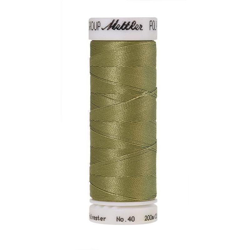 Mettler Poly Sheen #0453 ARMY DRAB GREEN 200m Trilobal Polyester Thread