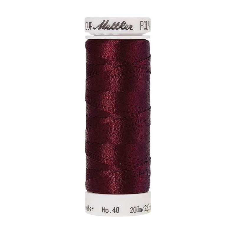 Mettler Poly Sheen #2123 BORDEAUX 200m Trilobal Polyester Thread