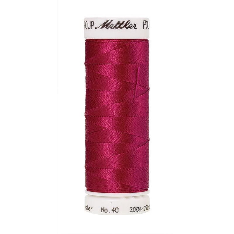Mettler Poly Sheen #2300 BRIGHT RUBY 200m Trilobal Polyester Thread
