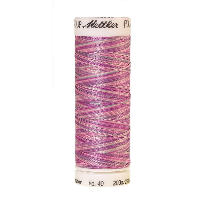 Poly Sheen Multi 40, #9912 PLUM POURRI Trilobal Polyester Thread 200m