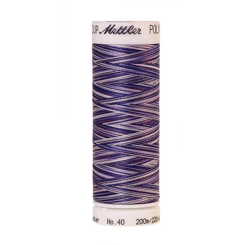 Poly Sheen Multi 40, #9921 VIOLET HUES Trilobal Polyester Thread 200m