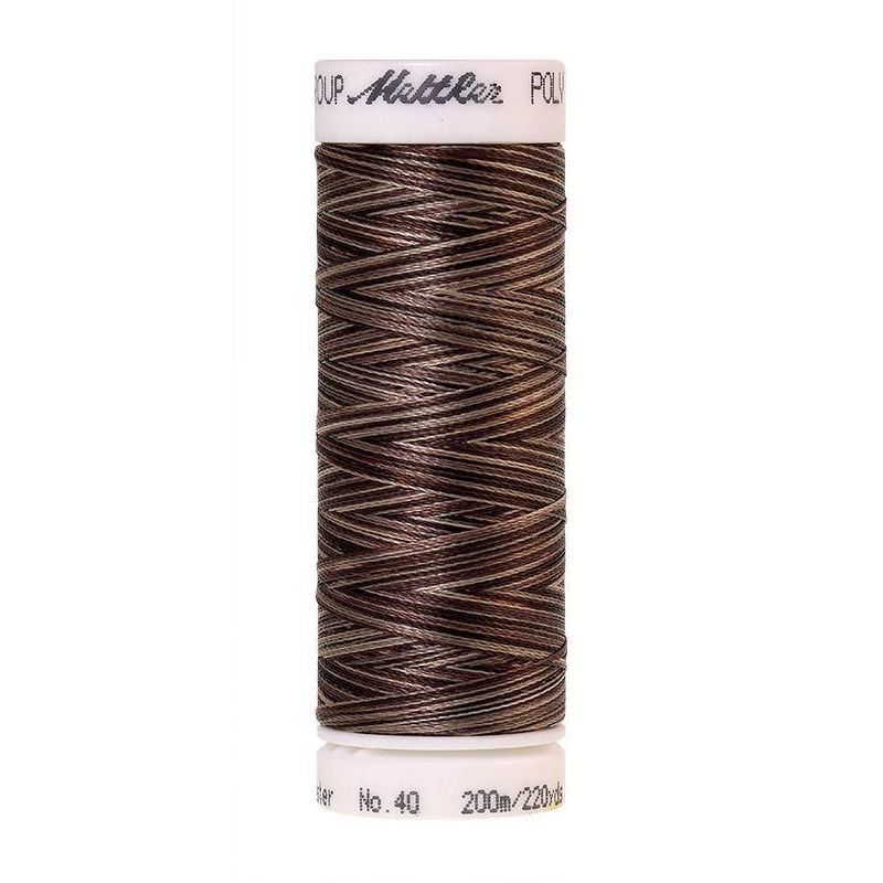 Poly Sheen Multi 40, #9927 COFFEE BLENDS Trilobal Polyester Thread 200m
