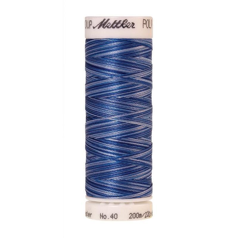 Poly Sheen Multi 40, #9929 NAUTICAL BLUES Trilobal Polyester Thread 200m