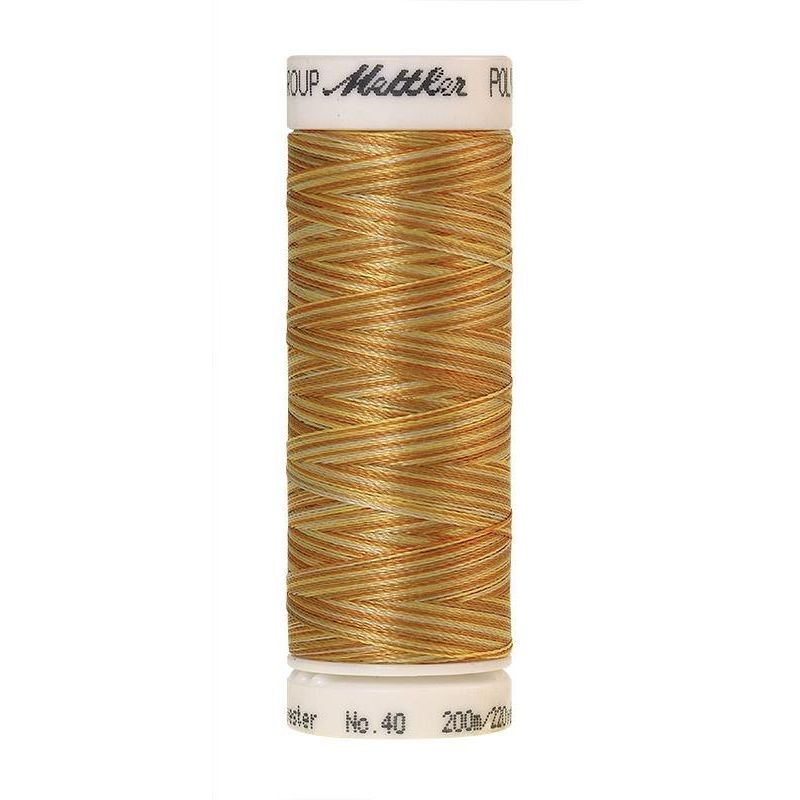 Poly Sheen Multi 40, #9933 AMBER MIX Trilobal Polyester Thread 200m