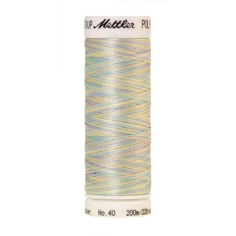 Poly Sheen Multi 40, #9936 BABY BOY PASTELS Trilobal Polyester Thread 200m
