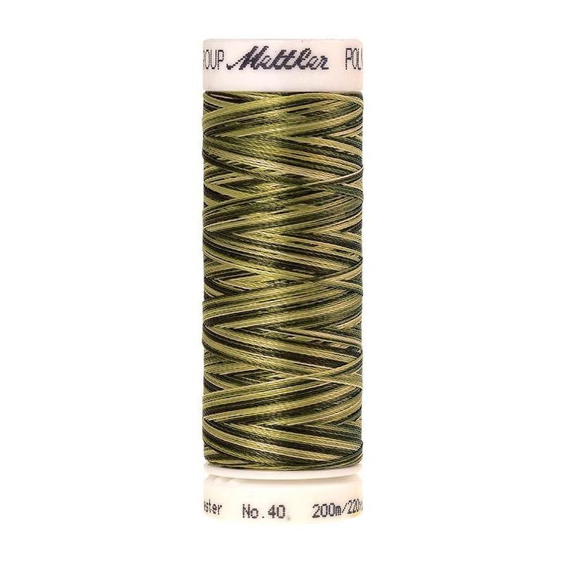 Poly Sheen Multi 40, #9976 MOSSY TONES Trilobal Polyester Thread 200m