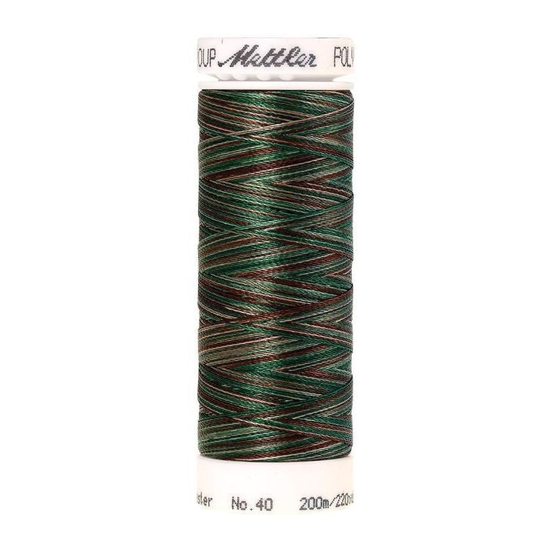 Poly Sheen Multi 40, #9982 FOREST WOODS Trilobal Polyester Thread 200m