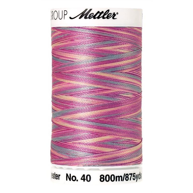 Poly Sheen Multi 40, #9912 PLUM POURRI 800m Trilobal Polyester Thread by Mettler