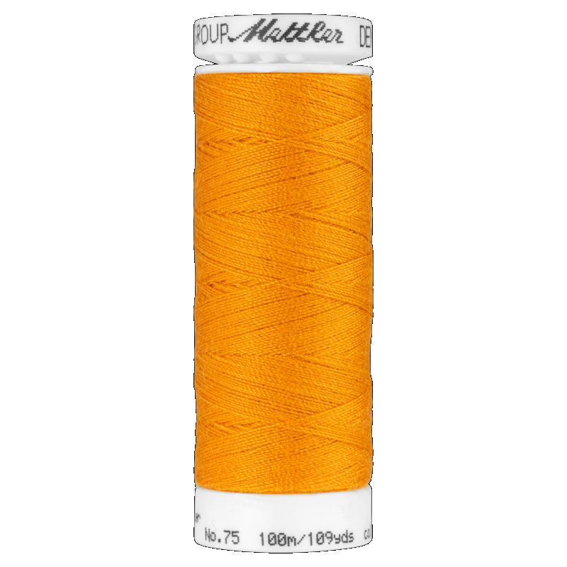 Mettler #0122 PUMPKIN Denim Doc 100m Sewing Thread for Denim Fabrics