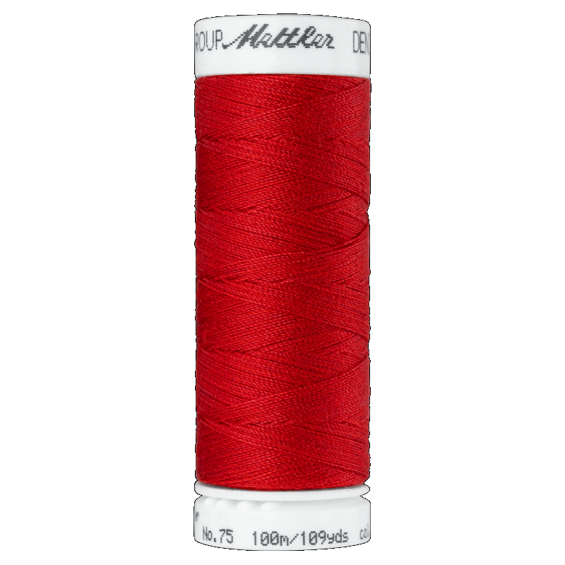Mettler #2427 TOMATO Denim Doc 100m Sewing Thread for Denim Fabrics