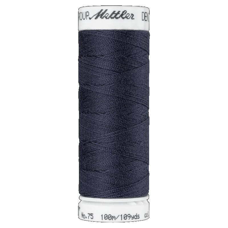 Mettler #3561 NIGHT BLUE Denim Doc 100m Sewing Thread for Denim Fabrics