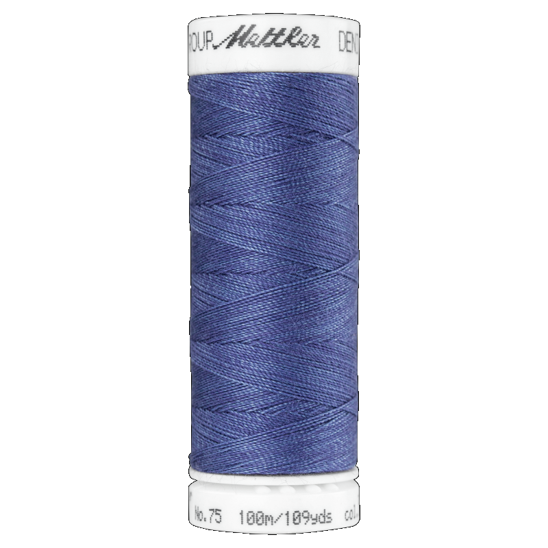 Mettler #3624 LIGHT INDIGO Denim Doc 100m Sewing Thread for Denim Fabrics