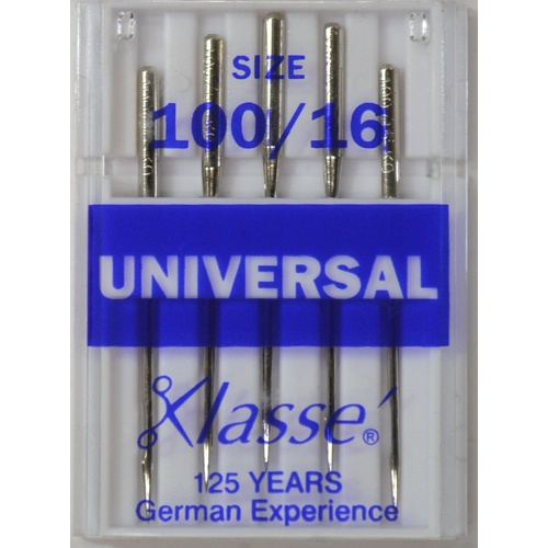 Klasse Universal Machine Needles - Multiple Size Options - 6 Pack
