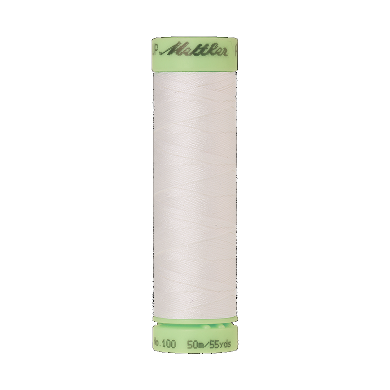 Mettler Amanda Silk #2000 WHITE Sewing Thread 50m