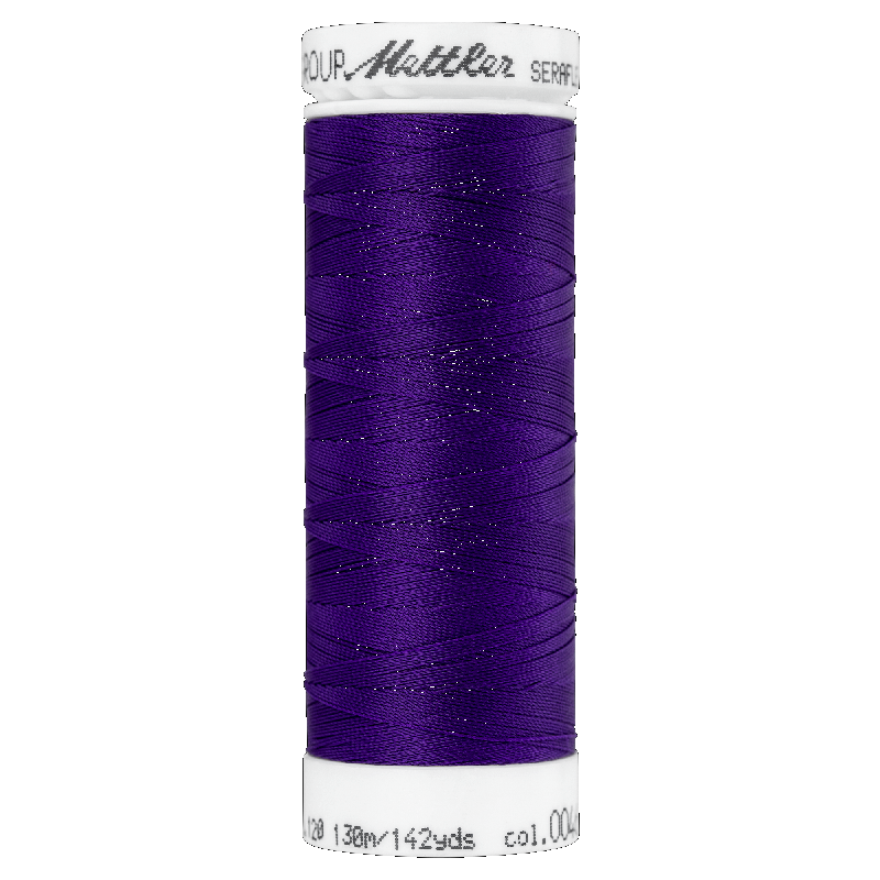 Mettler Seraflex 120, #0046 DEEP PURPLE 130m Elastic Sewing Thread