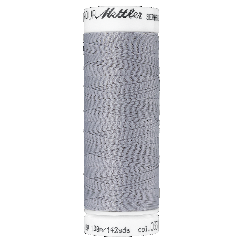 Mettler Seraflex 120, #0331 ASH MIST 130m Elastic Sewing Thread
