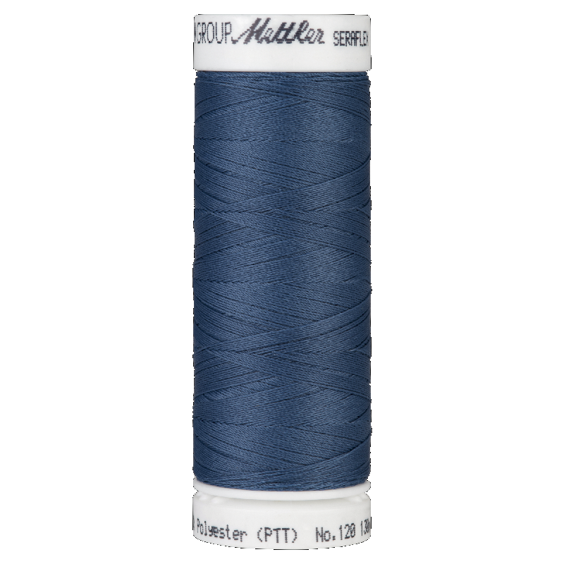 Mettler Seraflex 120, #0698 BLUE AGATE 130m Elastic Sewing Thread