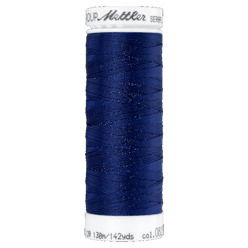 Mettler Seraflex 120, #0825 NAVY 130m Elastic Sewing Thread