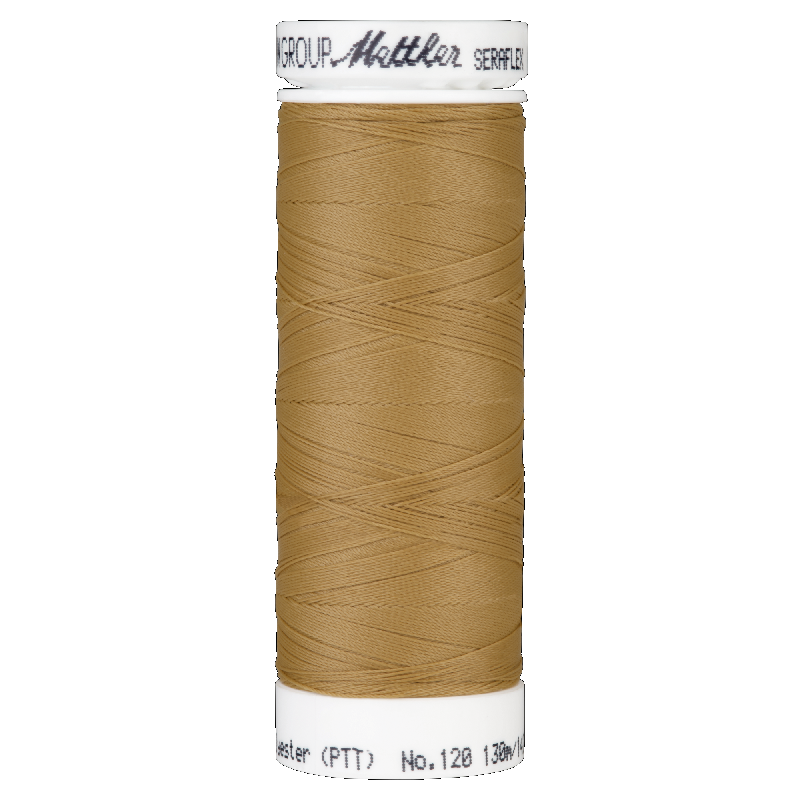 Mettler Seraflex 120, #1121 TOFFEE 130m Elastic Sewing Thread